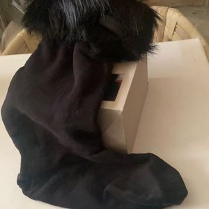 Hunter original tall faux fur boot socks